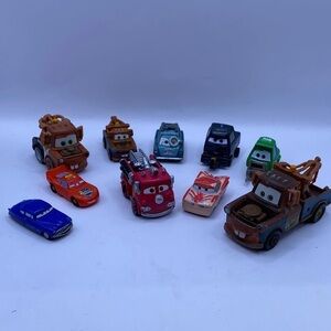 Disney Pixar Cars Set of 10 Minis Tow Mater Die Cast Christmas Gift Stocking